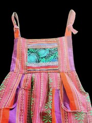 Guatemalan Handwoven Toddler Sz 3 Multicolor Overhauls Jumpsuit Boho Festival
