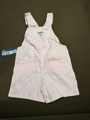 Oshkosh B’Gosh Pink Overalls Heart Pocket Girls’ Size 3T Toddler