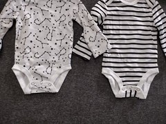 Hanes Baby Ultimate Flexy Long Sleeve Bodysuit Boys & Girls 8-Pack Size 6-12 M