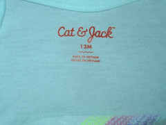 Cat & Jack Sequin Rainbow Tulle Tutu Dress Baby Girls Size 12M Aqua Mint Bottoms