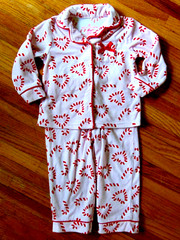 Betsy Johnson Toddler Girls Christmas Pajamas Size 24 Months 2 Piece Candy Canes
