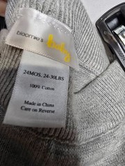 NWT Bloomie’s Baby BL1999 Toddler Kids Sage Gray Pull-On Jogger Pants Size 24m