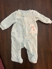 Two Carters Fleece One-piece size: Newborn