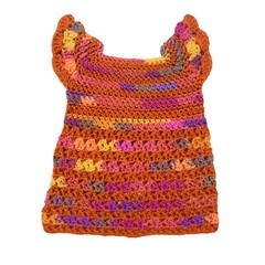 Handmade Baby 3-6 Months Crochet Sweater Multi-color Vibrant Hand-Knit New A13*