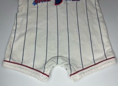 Vtg Pot of Gold Baby Boy Embroidered Baseball One Piece Outfit 3/6M