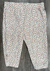 Baby Girl Clothes Carter’s 6 Month Brown Pink Blue Floral Pants
