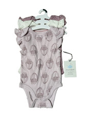 Cloud Island 3 Pack Of One-piece Bodysuits Short Sleeve 0-3 Month Pink Blush