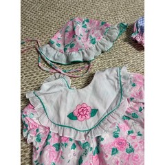 Vintage Baby Girl Floral Patchwork Romper Jumpsuit Bundle 6-9 Cottagecore 90’s