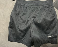 Nike Gray Mesh Shorts 3T Unisex Baby Toddler Kids Elastic Waist Athletic Gym