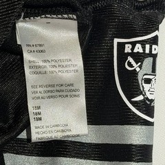 NFL Team Apparel Raiders #89 Cooper Mesh Bodysuit One-Piece Black 18M