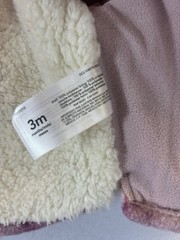 Carter’s Baby Girls Sherpa Lined Plaid Shacket Jacket Purple 3 Months Cozy
