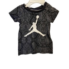 NWT Jordan Jumpman Newborn T-Shirt Black Grey Snakeskin Print 05B306-023