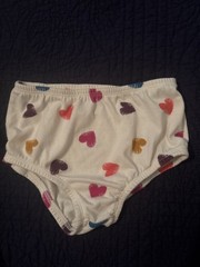 Girls 24 Month Hearts Diaper Cover Bloomers Infant Toddler