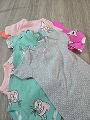 *NEW* NWT Carters girls 9months 5 pack bodysuits polka dots Koala Llama Sloth
