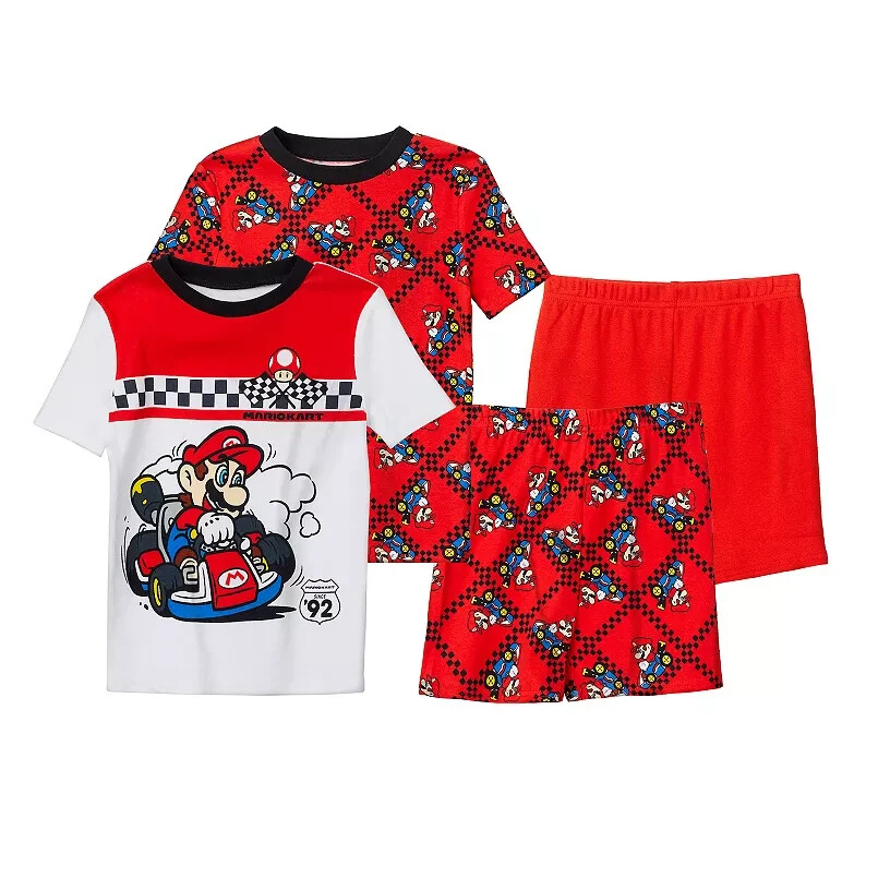 Boys 4-12 Nintendo Mario Kart Tops & Shorts Pajama Set