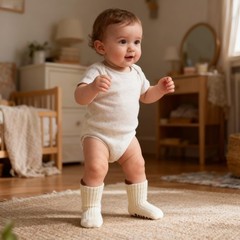 1-3T, Brown & Off-white(2 Pairs) & Light Blue & Red & Pink & &