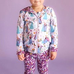 Posh Peanut ❄️ Disney Frozen Sisters Reversible Full Zip Jacket Size 2T NWT