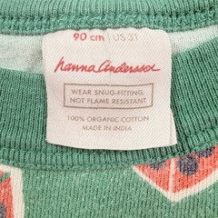 Hanna Andersson Kids 3T Ladybug Organic Cotton Short Pajama Set Green 90cm