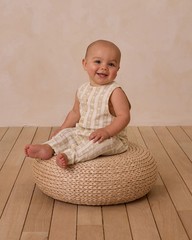 Rylee + Cru Button Jumpsuit One-Piece Baby 0-3 Months Soft Cotton Infant Wear