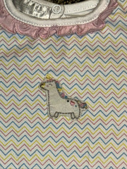 Magnolia Baby Pima Cotton Unicorn Ruffle Romper 18 Months