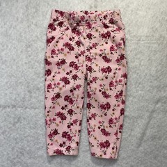 Garanimals Baby Girls Pink With Roses Jeggings Style Sz 12mos
