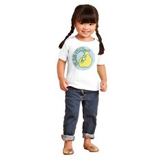 Funny Vintage Pear-Fect Fruit Pun Sticker Toddler Boy Girl Youth T Shirt Tee