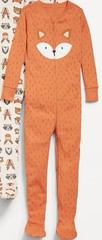 Snug fit 2-way zip footed One-piece. Soft, Cozy, Easy Zips For Quick Changes 4T