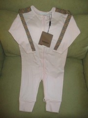 Burberry Girls Claude 3 Pieces Gift Set Mini Check Alabaster Pink sz 18 mon NEW