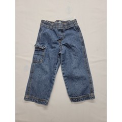 Circo Cargo Jeans Baby Size 24M Elastic Waist Pull On Denim 90’s 2000’s Style