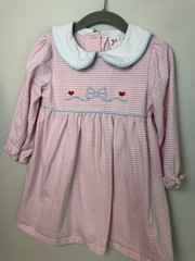 Jelly Bean Long Sleeve Pima Cotton Long Sleeve Pink Valentine’s Day Dress Sz 2