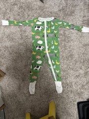Little Sleepies Bamboo Farm Zippy Size 12-18 Months
