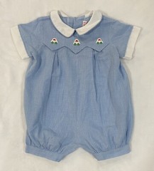 Baby Boy Lynley Designs Car Romper. PERFECT CONDITION! Made In United States