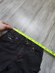 Pumpkin Patch Toddler Cargo Pants 2T Gray Elastic Waist Fleece Lined Adjustable
