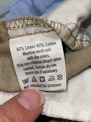Janie And Jack Boys Cotton Linen Blend Khaki Shorts Size 6-12 Months Infant