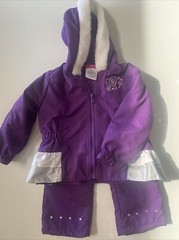 Penny M Girls purple two piece ski set 18mo. With Studs Added Seller Baby Gem Co