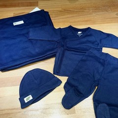 Nwt Baby Boys Preemie Shirt, Pant, Hat, Blanket Lot Organic Cotton Monica + Andy