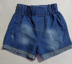 SHEIN -Baby Girl Shorts- Denim – Size 12-18 Months – Stretch waist – 10 in long