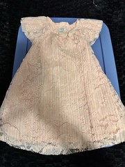 Just One You made by Carter’s Girls Pink Lace A-Line Dress 3T Flutter Sleeve