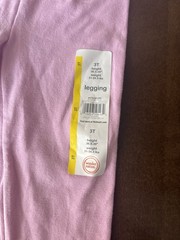Wonder Nation Girls Pink Solid Legging Pants, Size 3T – Leggings Style