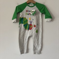 The Very Hungry Caterpillar Baby Romper Size 6 MO Eric Carle Baby Outfit NWT