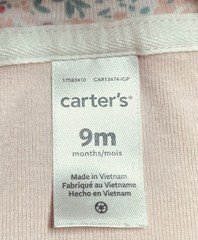 *CARTER’S 2pc.Outfit Bodysuit w/Hooded Jacket Solid & Floral Baby Girl Size 9m