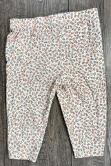 Baby Girl Clothes Carter’s 6 Month Brown Pink Blue Floral Pants