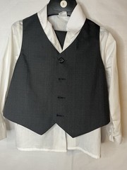 Toddler Size 5- Four Piece Suit. Worn Once. With 2 Ties and Suspenders Included