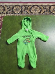 Teenage Mutant Ninja Turtles Hooded One Piece Winter Suit Baby 3-6 Months #508