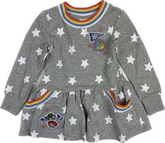 Disney Toddler 2 Pc Grey Blue Cotton Stripe Stars Toy Story Tunic Pants Set Sz 3