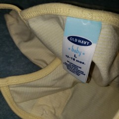 Girls Old Navy Yellow Tank Spaghetti Strap Size 12-18 Months Sleeveless Lace