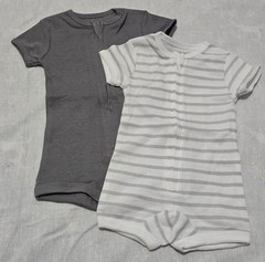 HANES Hanes Flexy Sleeveless Romper 0-6 MONTHS