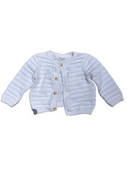 Janie And Jack 100% Cotton Button Up Cardigan, 12-18M, Tortoiseshell Buttons
