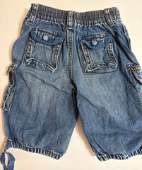 Baby Gap Girls Vintage Floral Embroidered Denim Cargo Shorts 3T