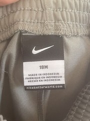 Nike Football Gray Pants With A Blue Stipe 18 Months